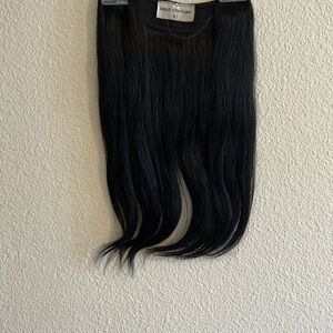 Halo Black Sleek Hair Extension Wig